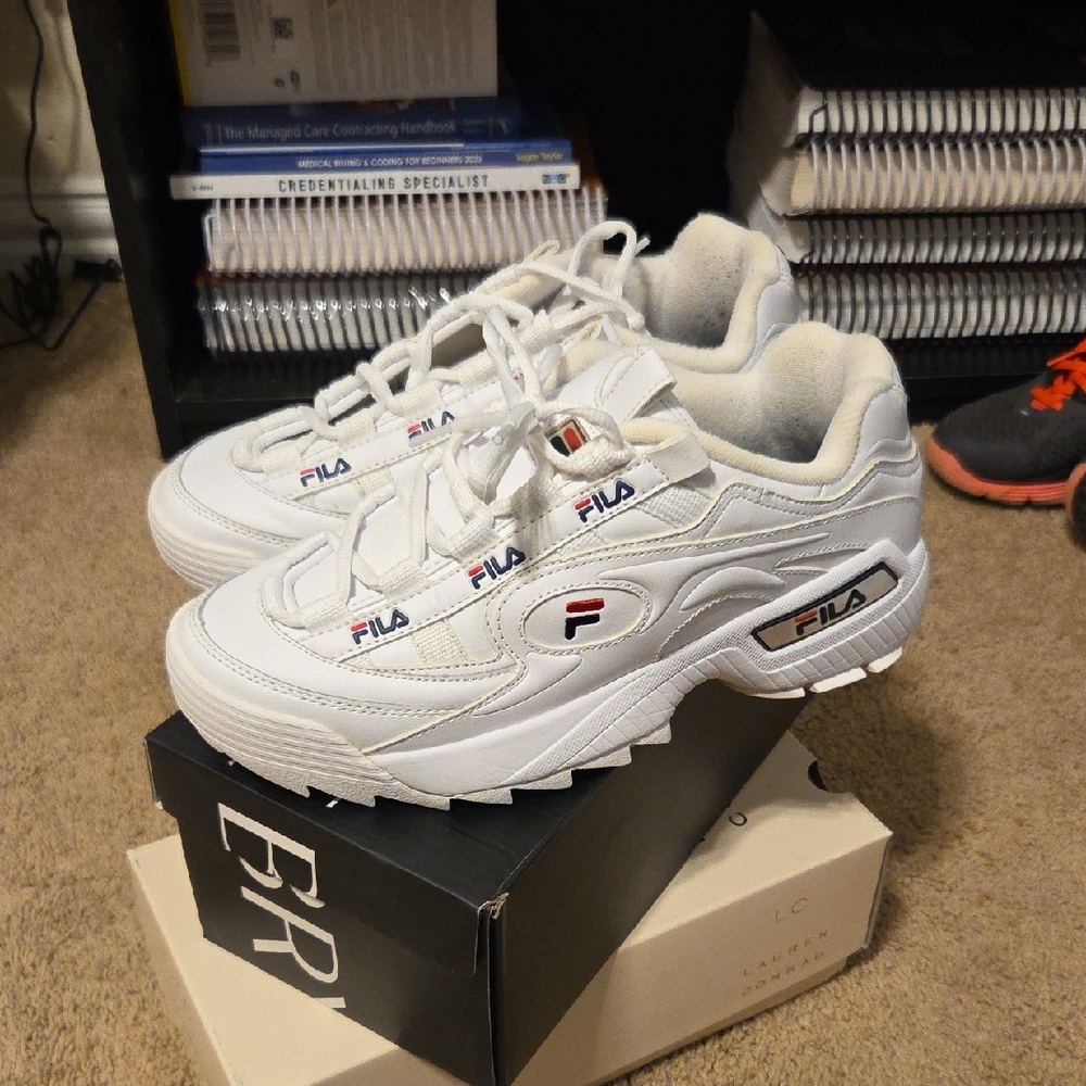 Fila White Athletic Shoes